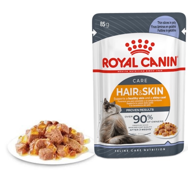 ROYAL CANİN CAT HAIR & SKIN CARE JELLY 85 GR*12